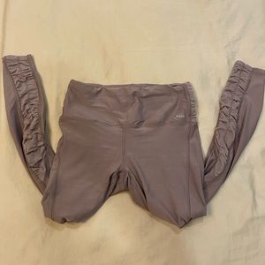 RBX mauve leggings with ruched legs